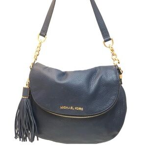 MICHAEL Michael Kors Blue Shoulder Bag with Gold Chain and two straps!